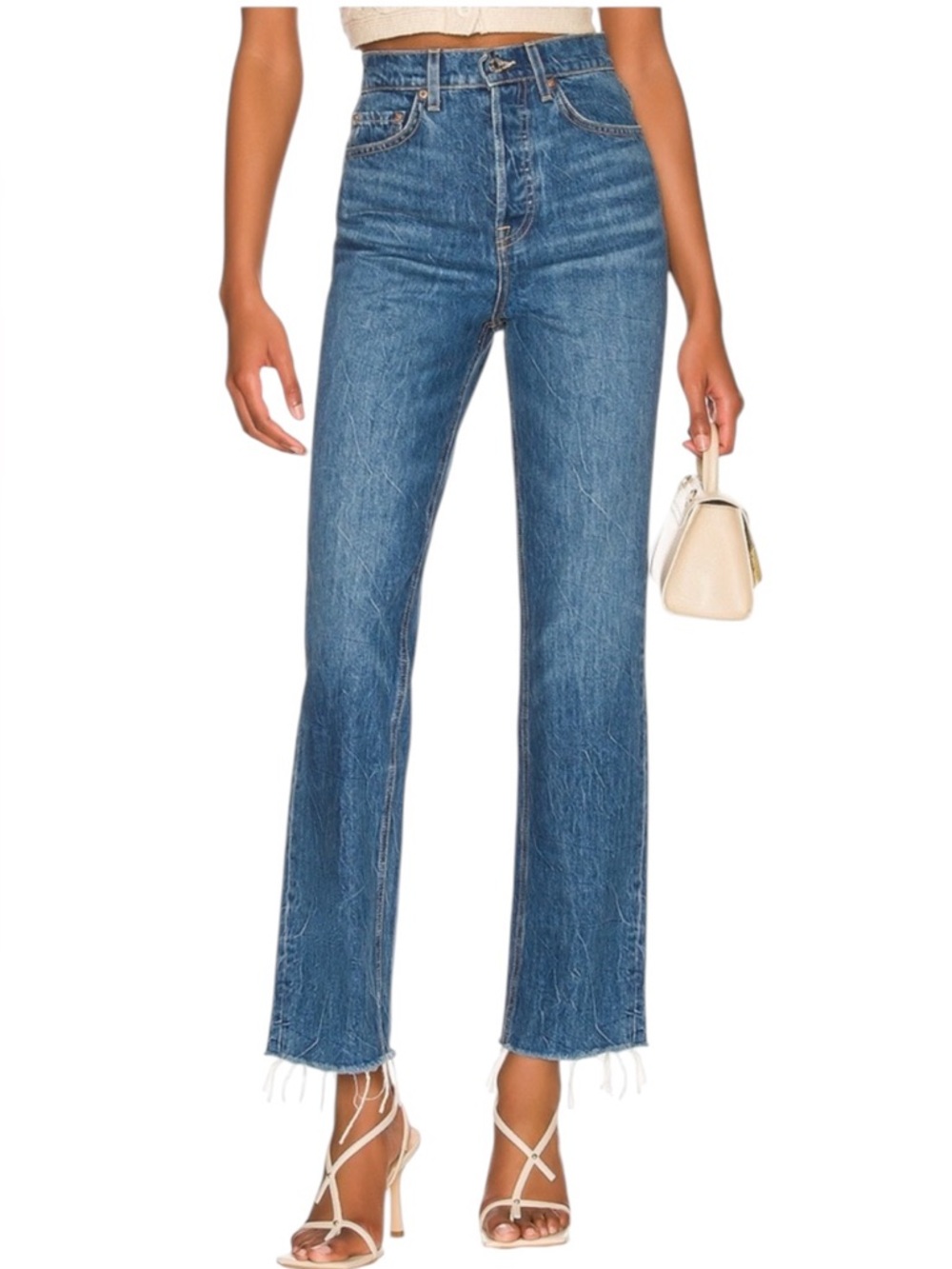 GRLFRND Cassidy Mid Rise Straight in Runyon Canyon Size 26 - Picture 8 of 8
